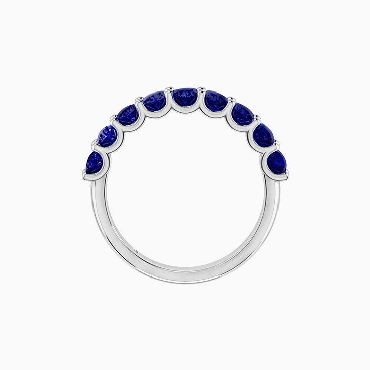 Blue sapphire wedding ring