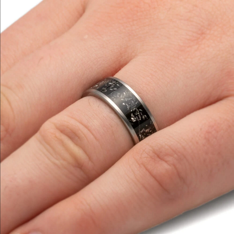 Black Stardust Meteorite Band