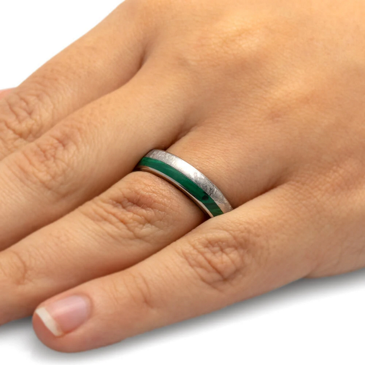 Meteorite Ironwood Sleeve and Malachite