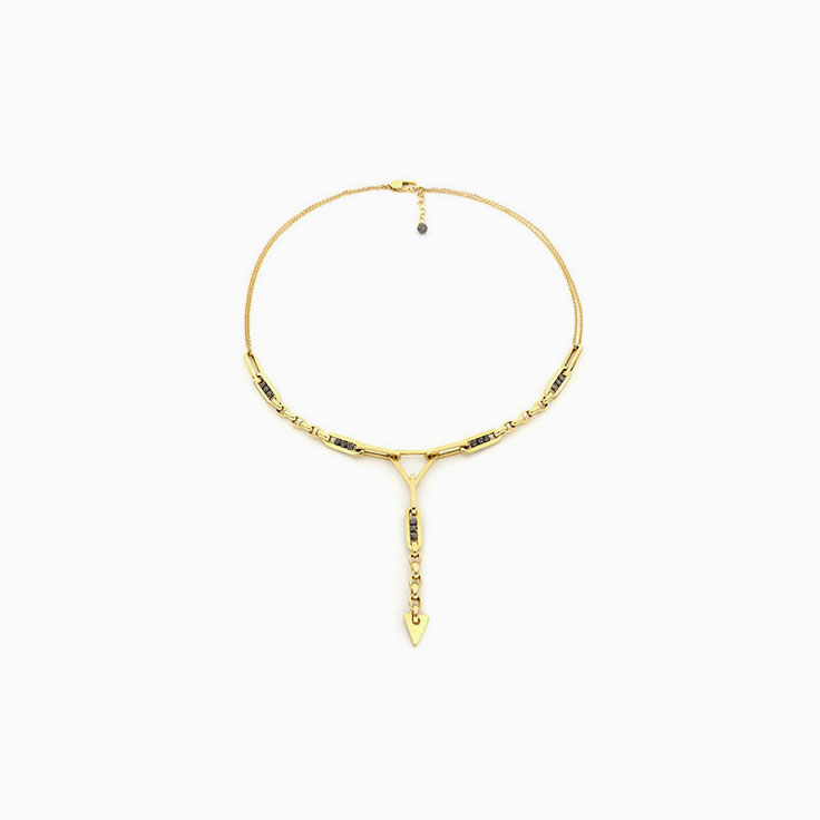 Triangular Charm Chain Necklace